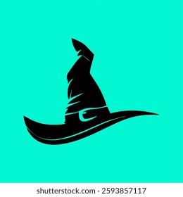  Witch Hat Silhouette Vector – Halloween Magic Symbol