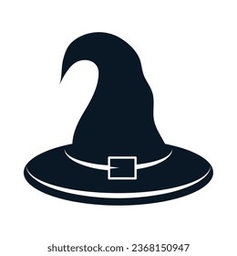 vector de silueta de sombrero de bruja aislado