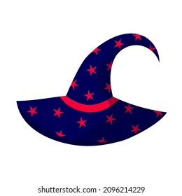 Witch hat with stars Icon.
