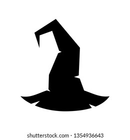 Witch hat vector icon on white background