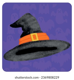 witch hat vector icon with purple color phone