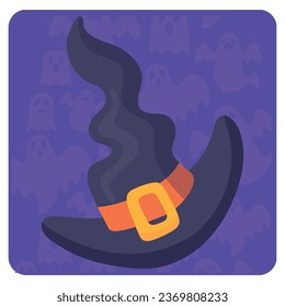 witch hat vector icon with purple color phone