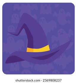 witch hat vector icon with purple color phone