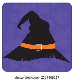 witch hat vector icon with purple color phone