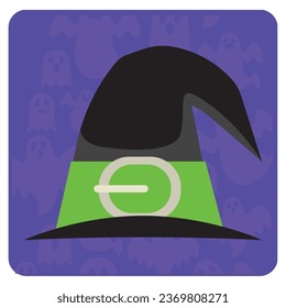 witch hat vector icon with purple color phone