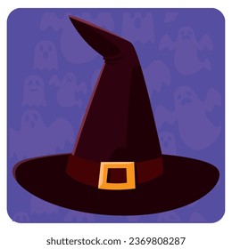 witch hat vector icon with purple color phone