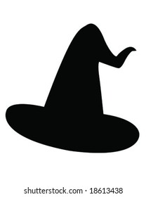 Witch Hat Vector Illustration