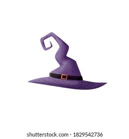 Witch hat vector illustration isolated on white background