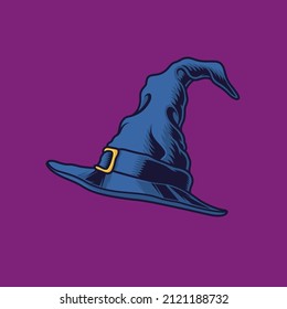 Witch hat Vector Illustration On Separate Background