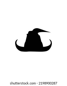 Witch Hat vector isolated on white background. Happy Halloween vector 