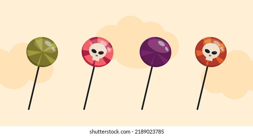 Witch hats halloween set. Vector halloween illustration isolated on violet background. halloween clothing sign, halloween clothing witch. accessories for Halloween,witch hat with curved crown