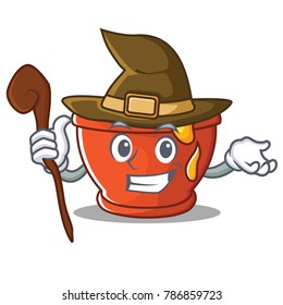 Witch honey character cartoon style