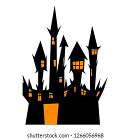 Witch House. Vector Illustration.