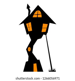 Witch House. Vector Illustration.