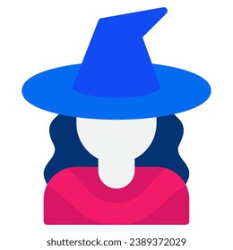 Witch icon illustration for UIUX, infographic, etc