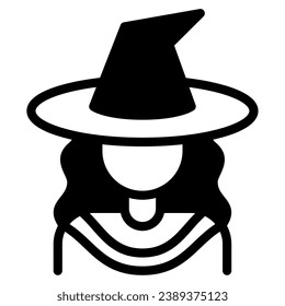 Witch icon illustration for UIUX, infographic, etc