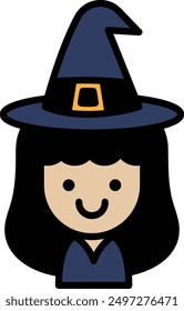 A Witch icon in line style