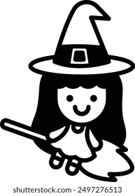 A Witch icon in line style