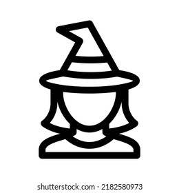 witch icon or logo isolated sign symbol vector illustration - high quality black style vector icons
