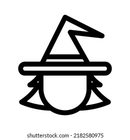 witch icon or logo isolated sign symbol vector illustration - high quality black style vector icons

