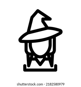 witch icon or logo isolated sign symbol vector illustration - high quality black style vector icons
