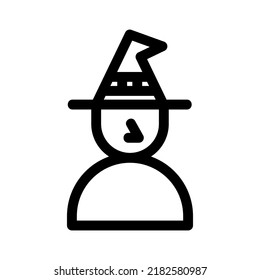witch icon or logo isolated sign symbol vector illustration - high quality black style vector icons
