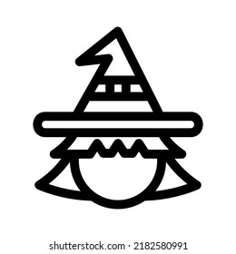 witch icon or logo isolated sign symbol vector illustration - high quality black style vector icons
