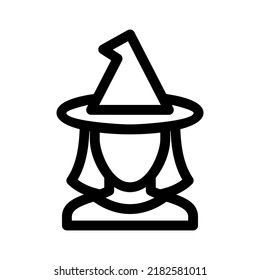 witch icon or logo isolated sign symbol vector illustration - high quality black style vector icons

