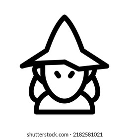 witch icon or logo isolated sign symbol vector illustration - high quality black style vector icons
