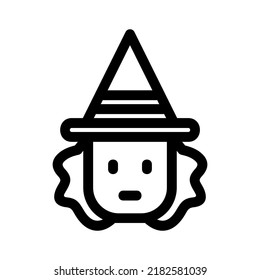 witch icon or logo isolated sign symbol vector illustration - high quality black style vector icons
