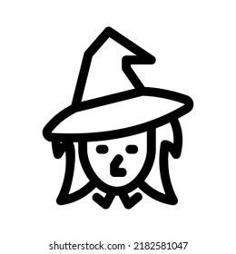 witch icon or logo isolated sign symbol vector illustration - high quality black style vector icons

