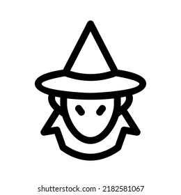 witch icon or logo isolated sign symbol vector illustration - high quality black style vector icons
