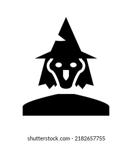 witch icon or logo isolated sign symbol vector illustration - high quality black style vector icons
