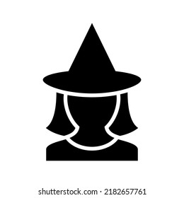 witch icon or logo isolated sign symbol vector illustration - high quality black style vector icons
