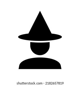 witch icon or logo isolated sign symbol vector illustration - high quality black style vector icons
