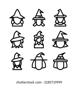 witch icon or logo isolated sign symbol vector illustration - Collection of high quality black style vector icons
