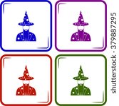 Witch icon vector