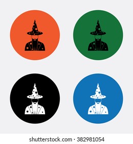Witch icon vector