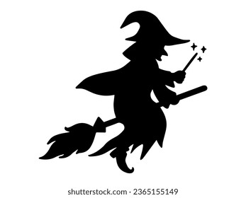 Witch Illustration for Halloween Decoration