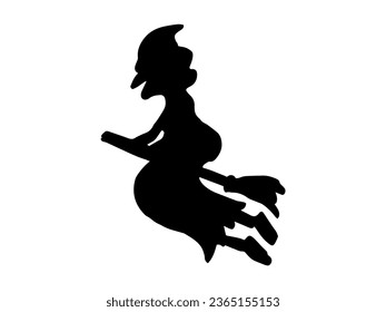 Witch Illustration for Halloween Decoration