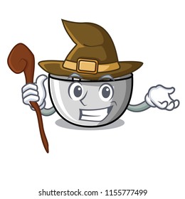 Witch juicer mascot cartoon style