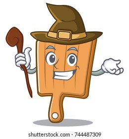 Witch kitchen board character cartoon