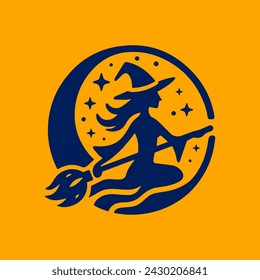 Witch Logo. Branding Logo Vector