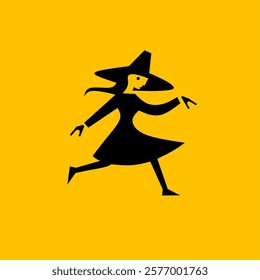 Witch logo design simple and elegant