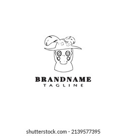 witch logo template icon black design modern vector illustration