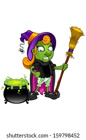 Witch - Looking At Cauldron Unsure