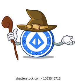 Witch loopring coin mascot cartoon