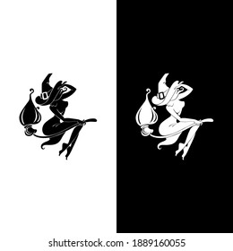 Witch Magic Broom Women Logo