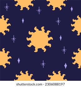 Witch Magic, Mystical and Astrology objects symbols Minimalistic objects Vector illustrations with cats in different poses
