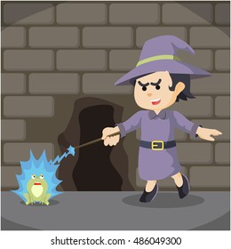 witch making people to frog